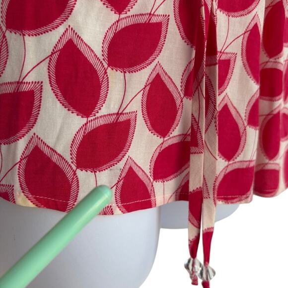 Tracy Reese Peplum Silk Blend Blouse with Scalloped Neckline  size 8 - Has Flaws - Picture 11 of 12